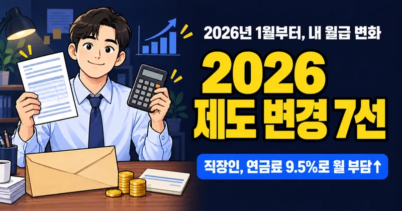 2026년 내 월급 달라진다, 직장인이 알아야 할 제도 변경 7가지