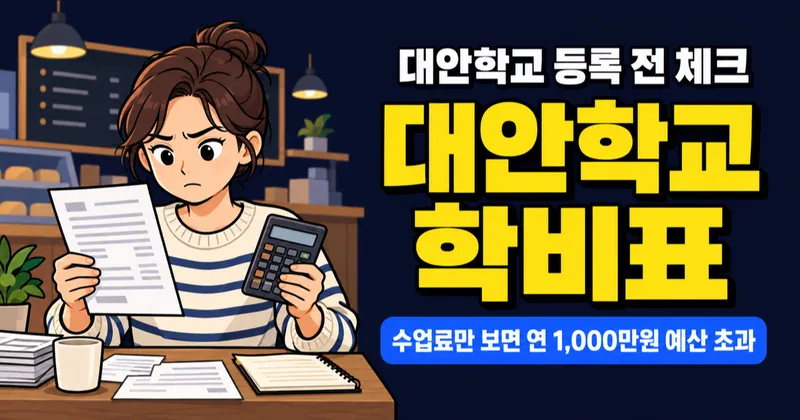 대안학교 학비, 연 1,000만원 넘을까? 등록 전 비용표