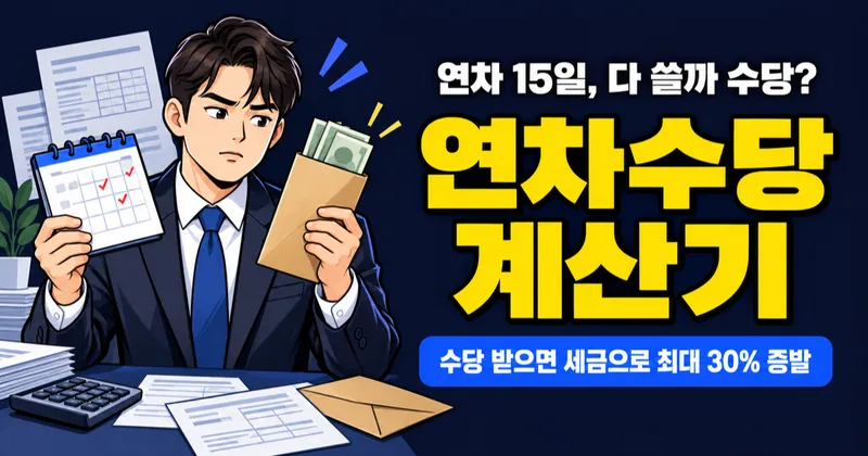 연차 15일, 다 쓸까 수당 받을까? 손해 안 보는 선택법