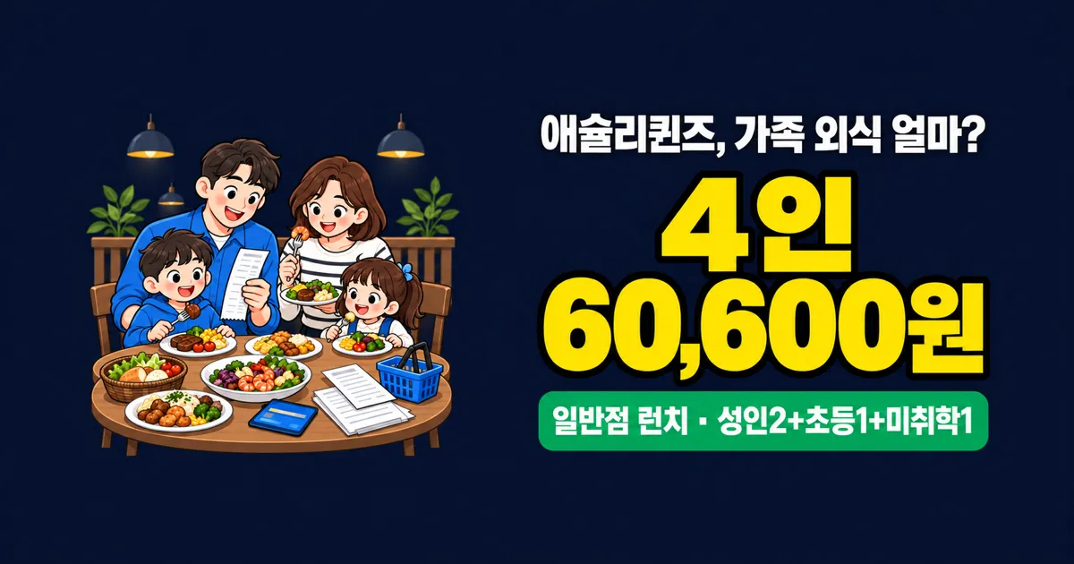 애슐리퀸즈 가격, 4인 60,600원? 런치·주말 차이