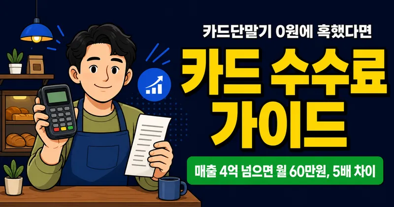 카드단말기 0원에 혹했더니, 가맹점 수수료가 월 60만원? 영세는 12만원, 5배 차이