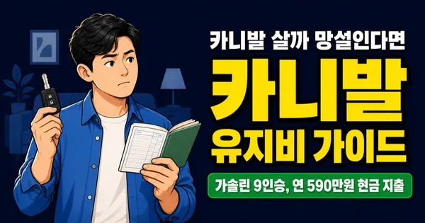 카니발 유지비 연 540만원, 디젤 단종 후 하이브리드는 얼마나 더 쌀까?