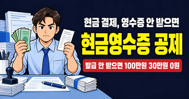 현금영수증, 이렇게 안 하면 소득공제 0원 (2026 연말정산)