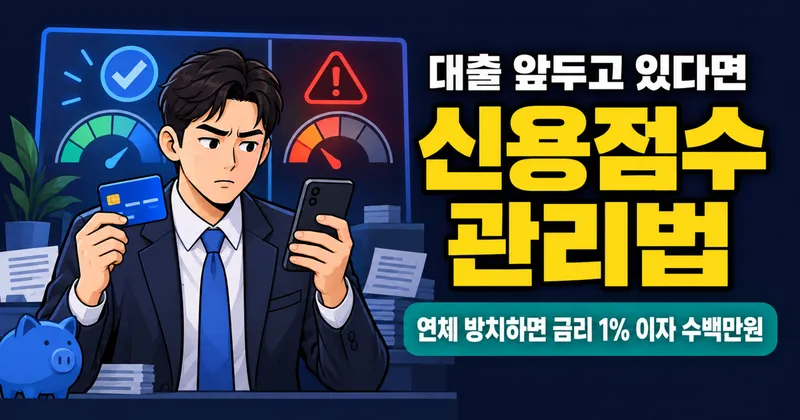 신용점수 올리는 방법 4가지, 대출 금리 1% 차이가 수백만원이라고?