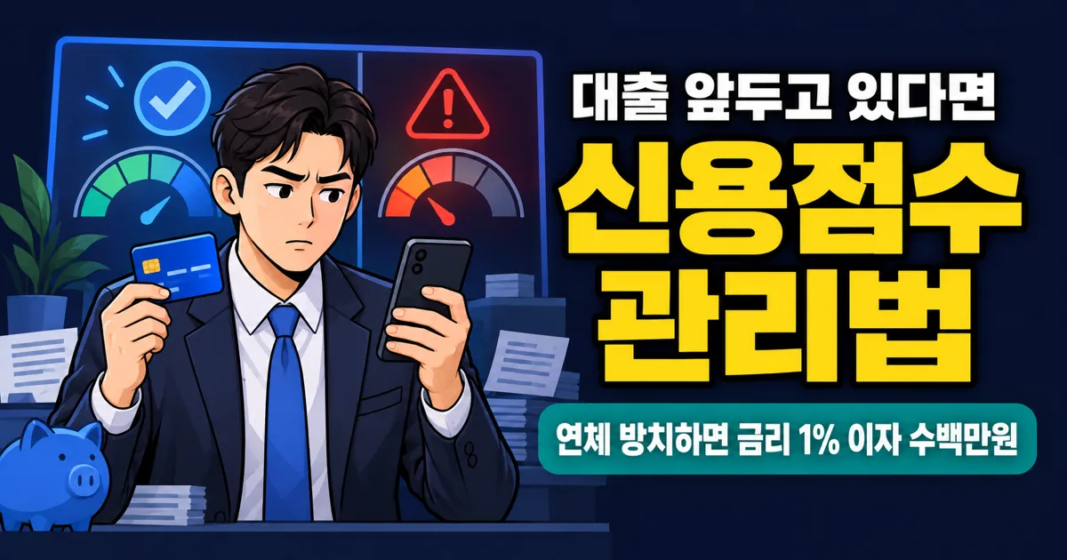 신용점수 올리는 방법 4가지, 대출 금리 1% 차이가 수백만원이라고?