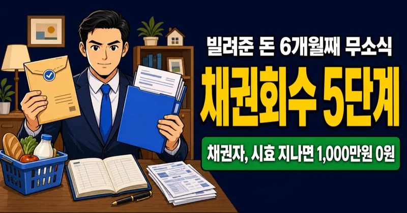 채권자인데 1,000만원 못 받고 있다면? 내용증명부터 강제집행까지 5단계 채권회수법