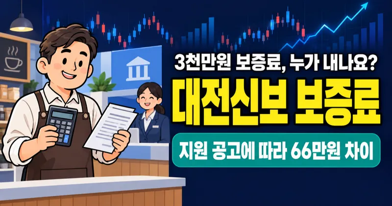 대전신용보증재단 보증료, 3천만원이면 66만원 아끼나?