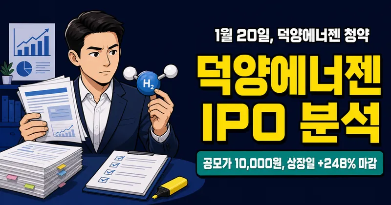 수소 테마주 덕양에너젠 IPO 분석, 청약 괜찮을까? (1/20~21)