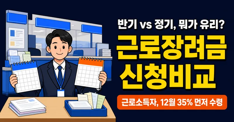 근로장려금 반기신청 vs 정기신청 - 뭐가 유리할까? 2026년 기준