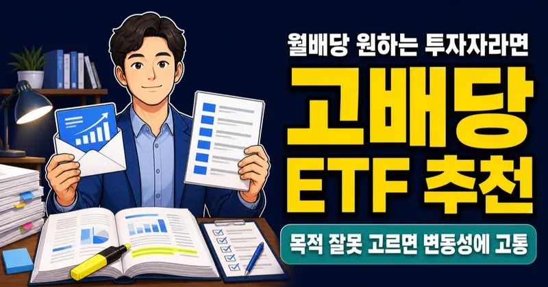 고배당 ETF 추천 2026 — 월배당·성장형·채권까지 목적별 비교