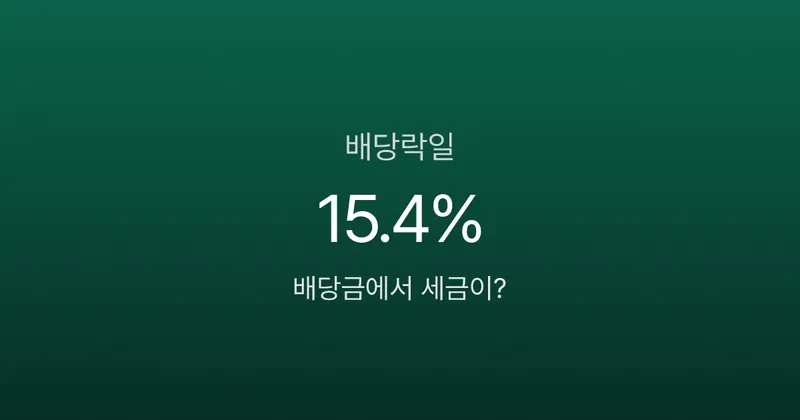 배당락일, 배당금 100만원 받으려다 주가 손실 15만원?