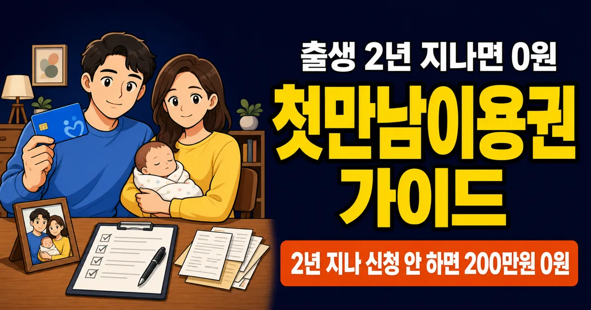 첫만남이용권 200만원, 신청 안 하면 자동 소멸? 출생신고 때 꼭 챙기세요