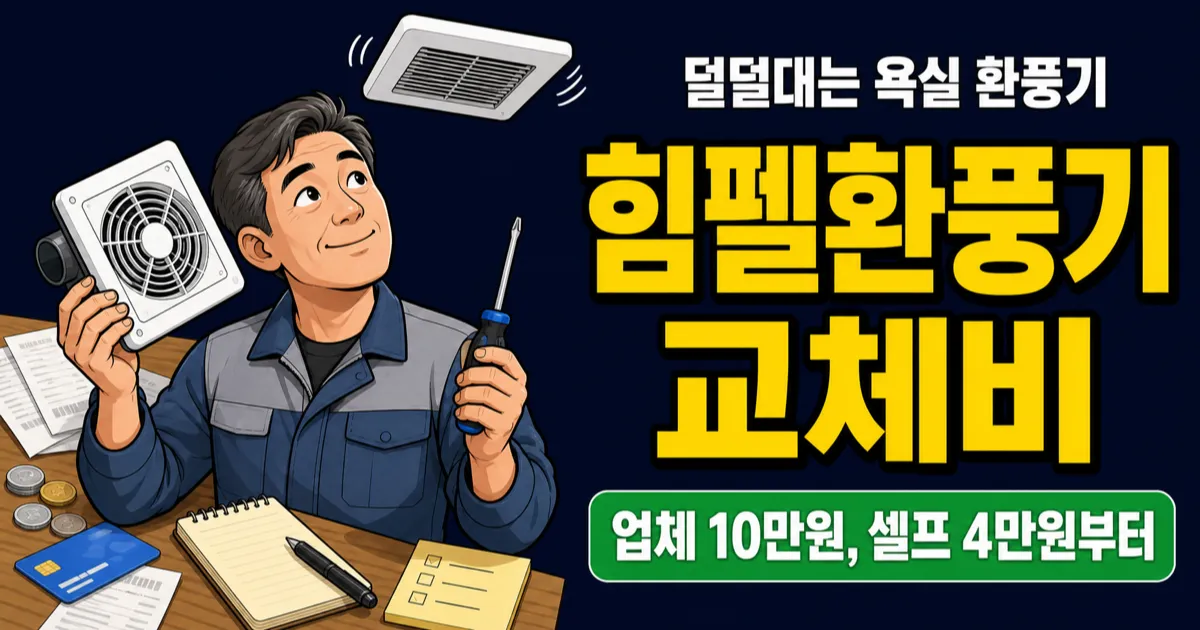 힘펠환풍기 교체 비용 비교