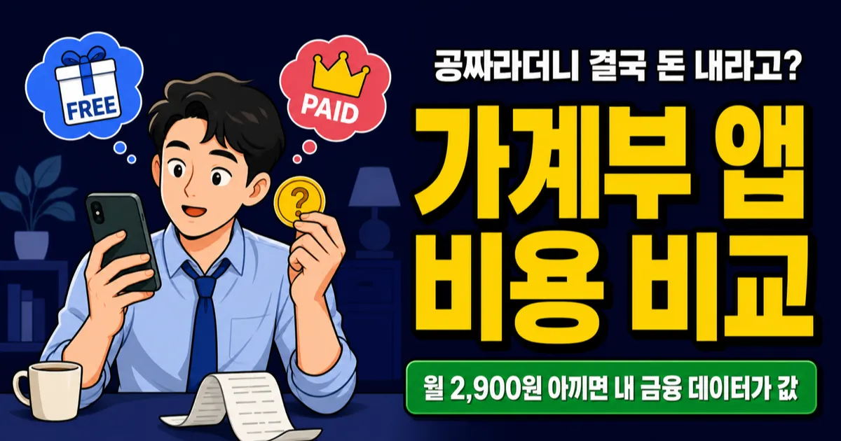 가계부 앱 비용 비교