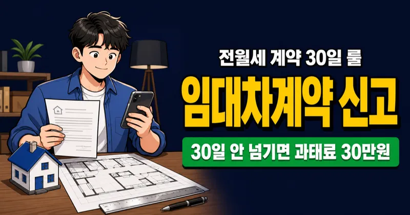 전월세 계약했는데 신고 안 하면 과태료 30만원? 전입신고할 때 같이 하면 끝