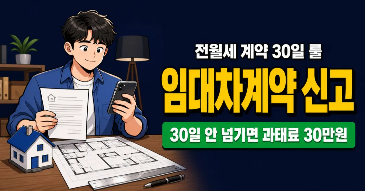 전월세 계약했는데 신고 안 하면 과태료 30만원? 전입신고할 때 같이 하면 끝