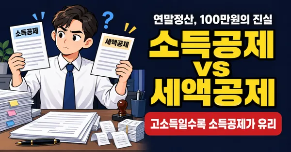 소득공제 vs 세액공제, 뭐가 더 유리할까? 2026 연말정산 필수 개념 완벽 정리