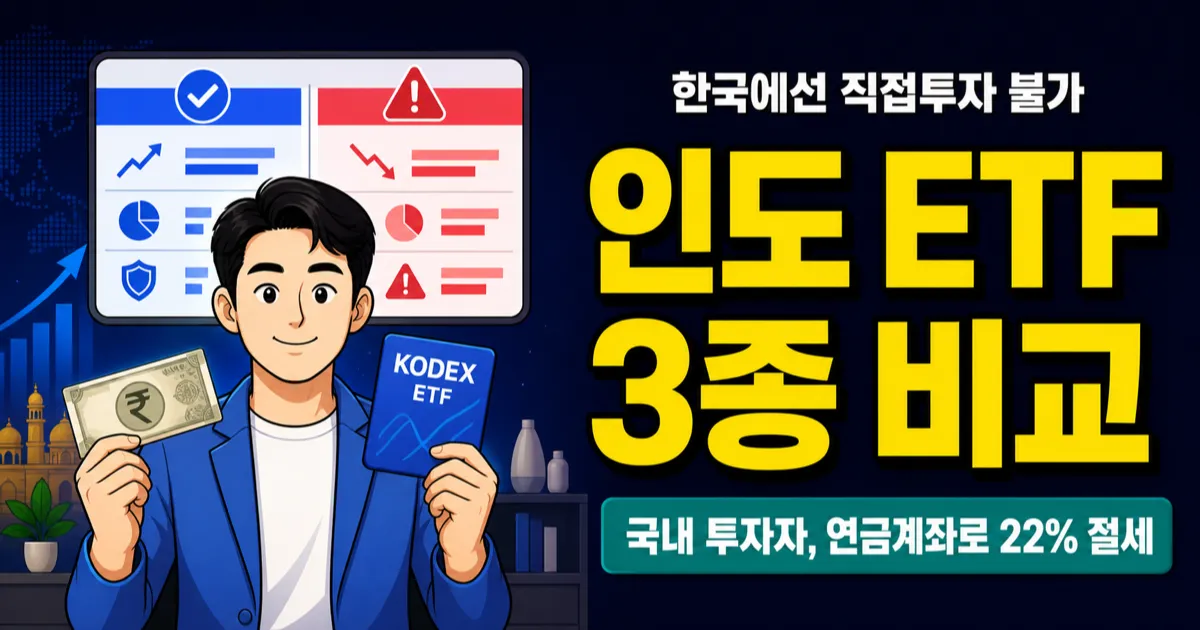 인도 증시, GDP 성장률 6.6%인데 한국에서 직접투자는 안 된다고요?