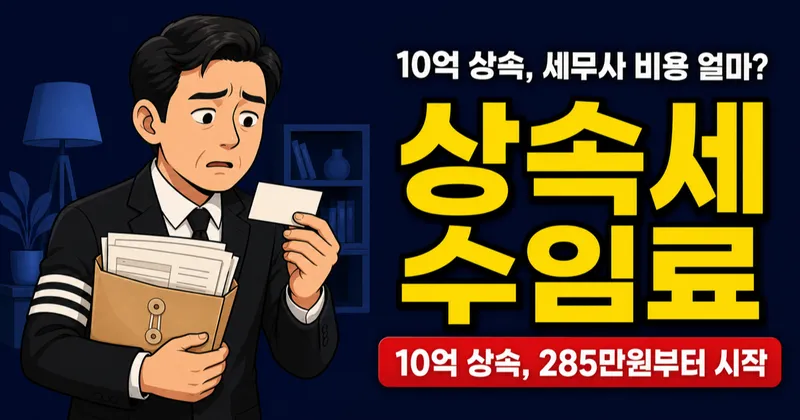 상속세 세무사 수임료, 10억 상속에 285만원? 셀프 신고와 비용 기준