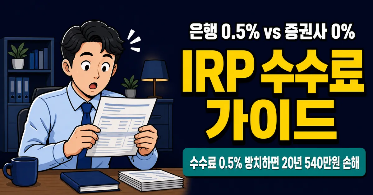 IRP 계좌 개설 수수료 비교 가이드