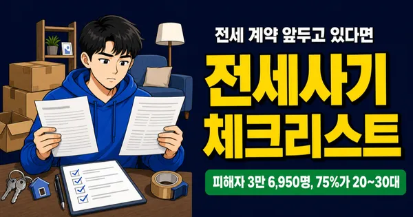 전세사기 피해자 3만 명 시대, 내 보증금은 안전할까? 계약 전 체크리스트 7가지