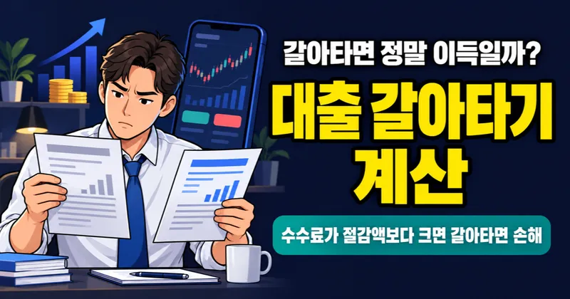 대출 갈아타기 A to Z: 시기·조건·손익 계산 총정리