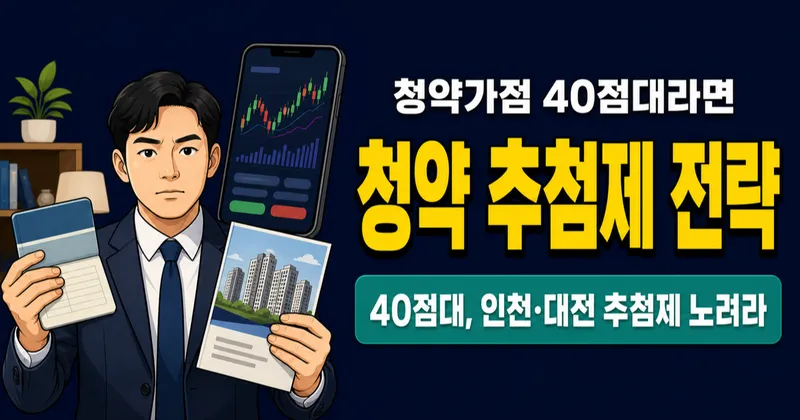 청약가점 40점대인데 당첨 가능할까요? 추첨제 노리면 됩니다