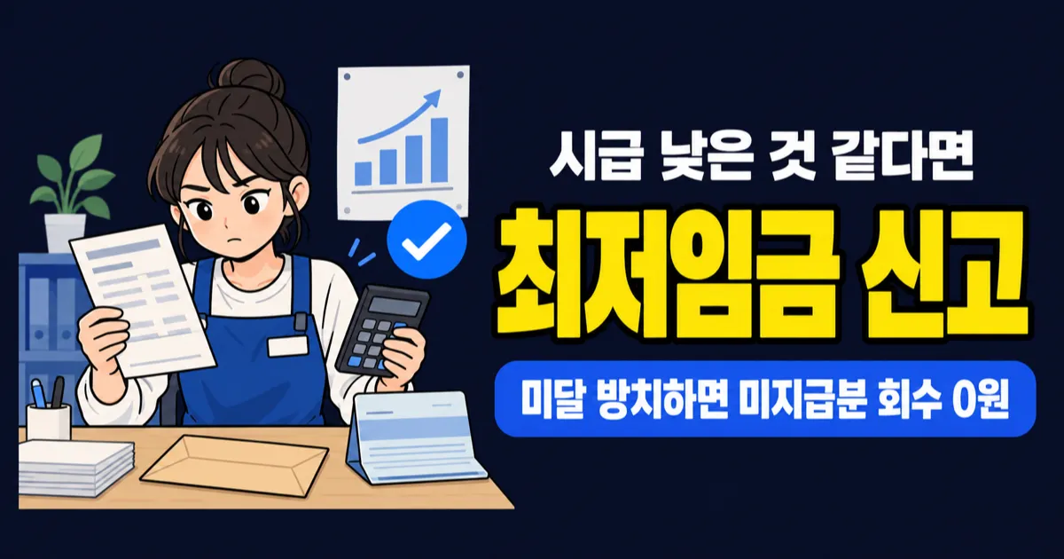 최저시급 안 맞으면 어떻게 해야 하나요? 신고·보복 대응까지