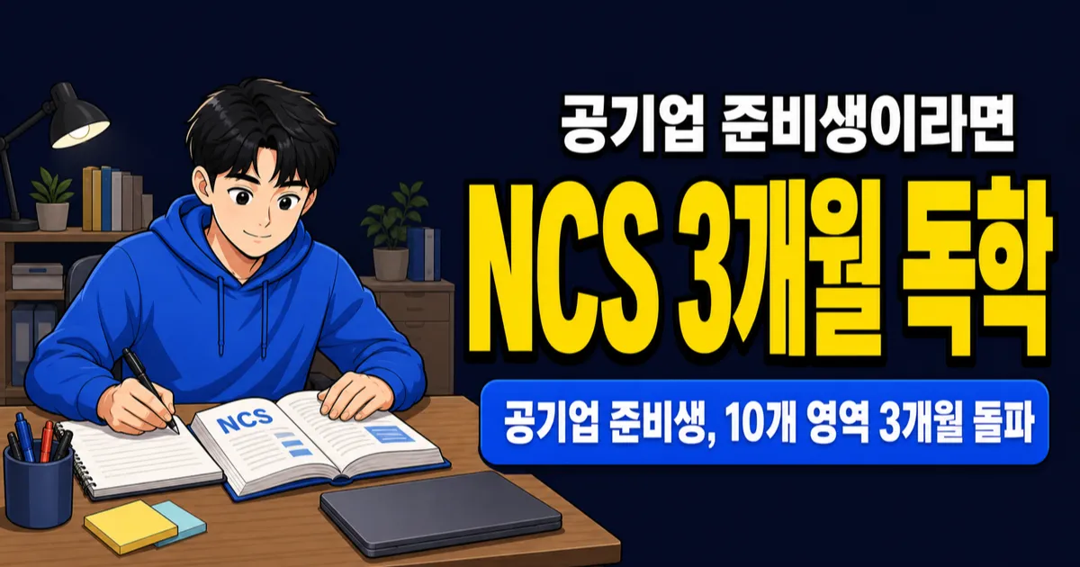 NCS 직업기초능력 10개 영역, 공기업 필기 3개월이면 충분할까?