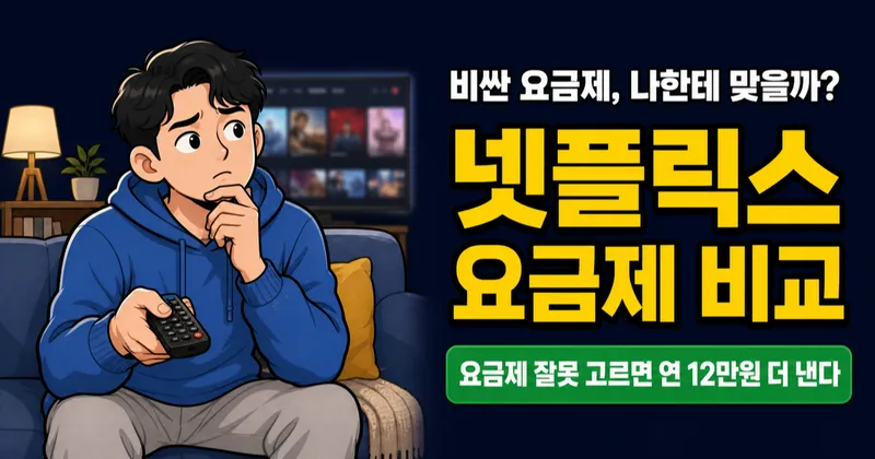 넷플릭스 요금제 월 7,000원부터 17,000원, 내 시청 습관에 맞는 요금제는?
