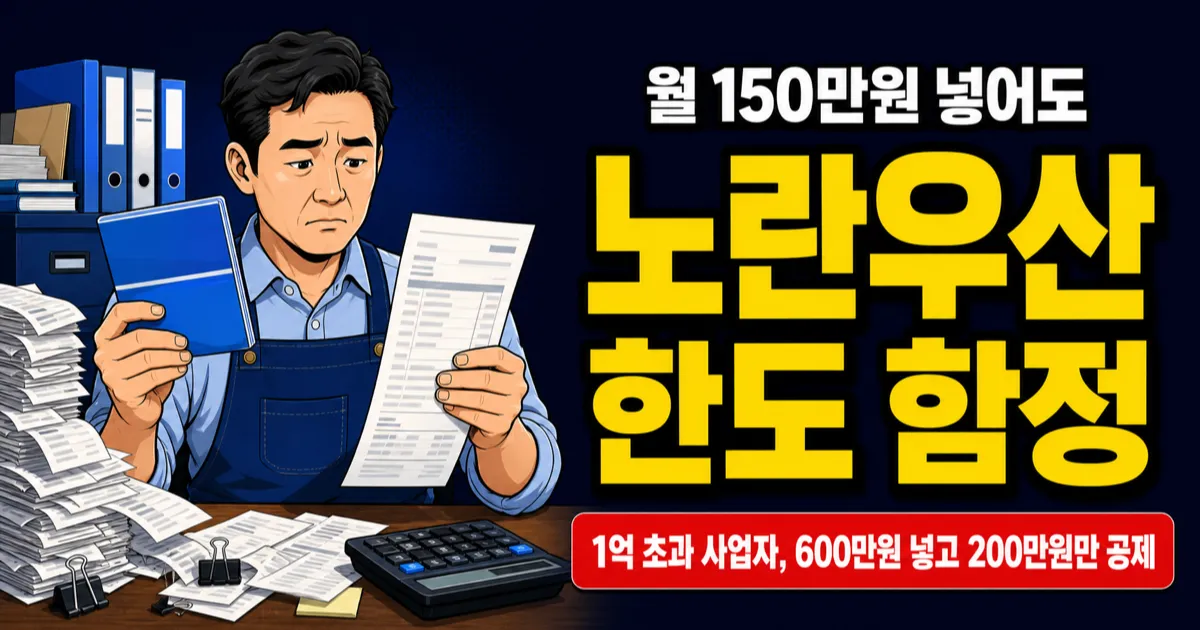 노란우산공제 한도 사업소득 구간별 600/500/400/200만원
