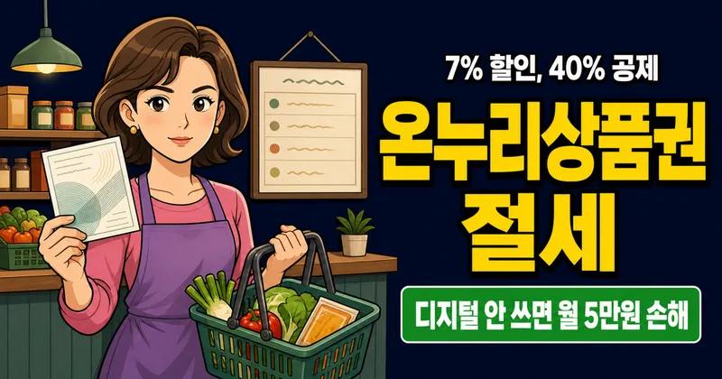 온누리상품권, 7% 할인에 40% 소득공제까지? 실제 혜택 계산해봤다
