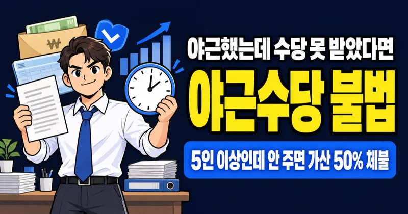 야근수당 안 주면 불법인가요? 신고 방법·처벌 기준까지