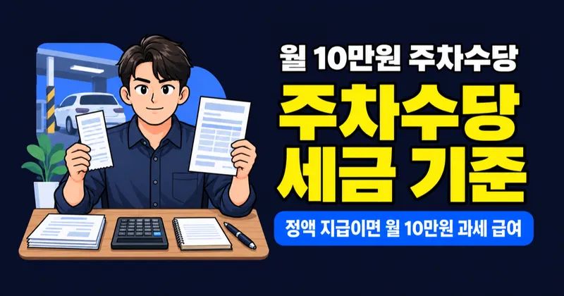 주차수당 세금, 월 20만원까지 비과세라고요? 정액이면 다릅니다