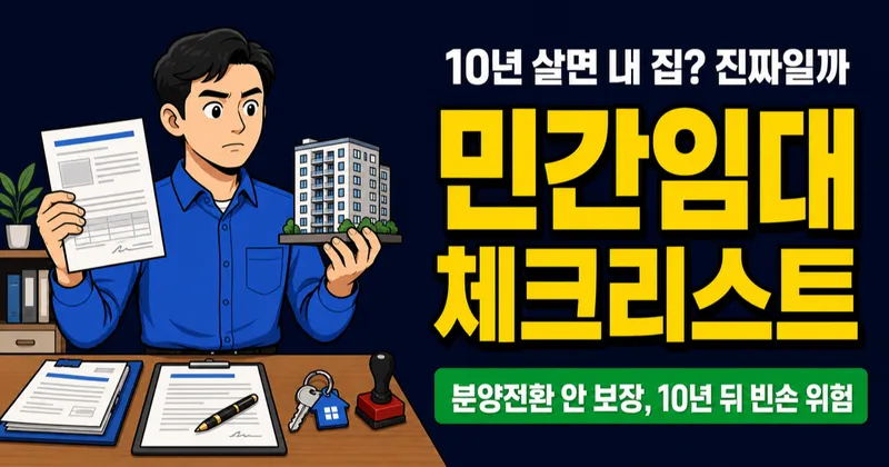 민간임대아파트, 10년 살았는데 분양전환 안 된다고요? 입주 전 꼭 확인할 5가지