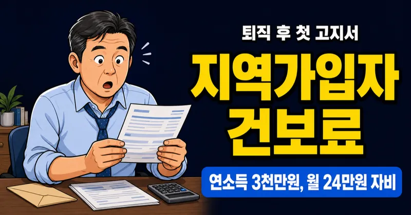 지역가입자 건강보험료, 연소득 3천이면 월 24만원 — 소득별 계산표