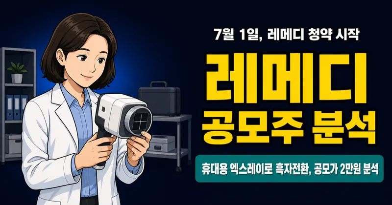 레메디 공모주, 휴대용 엑스레이로 순이익 50억 흑자전환? 공모가 2만원 분석
