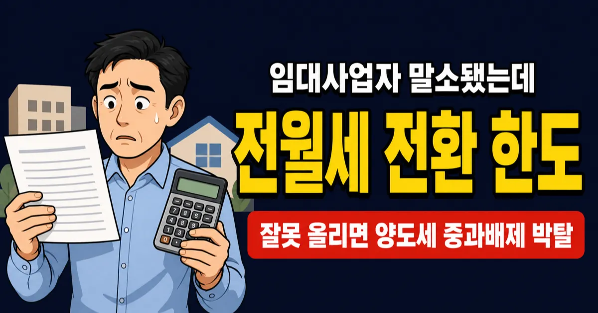 임대사업자 등록 말소 후 전월세 전환, 5% 넘게 올려도 될까?