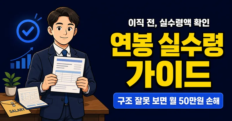 세전 5000만원 실수령액 351만원? 이직 전 꼭 확인할 급여 구조