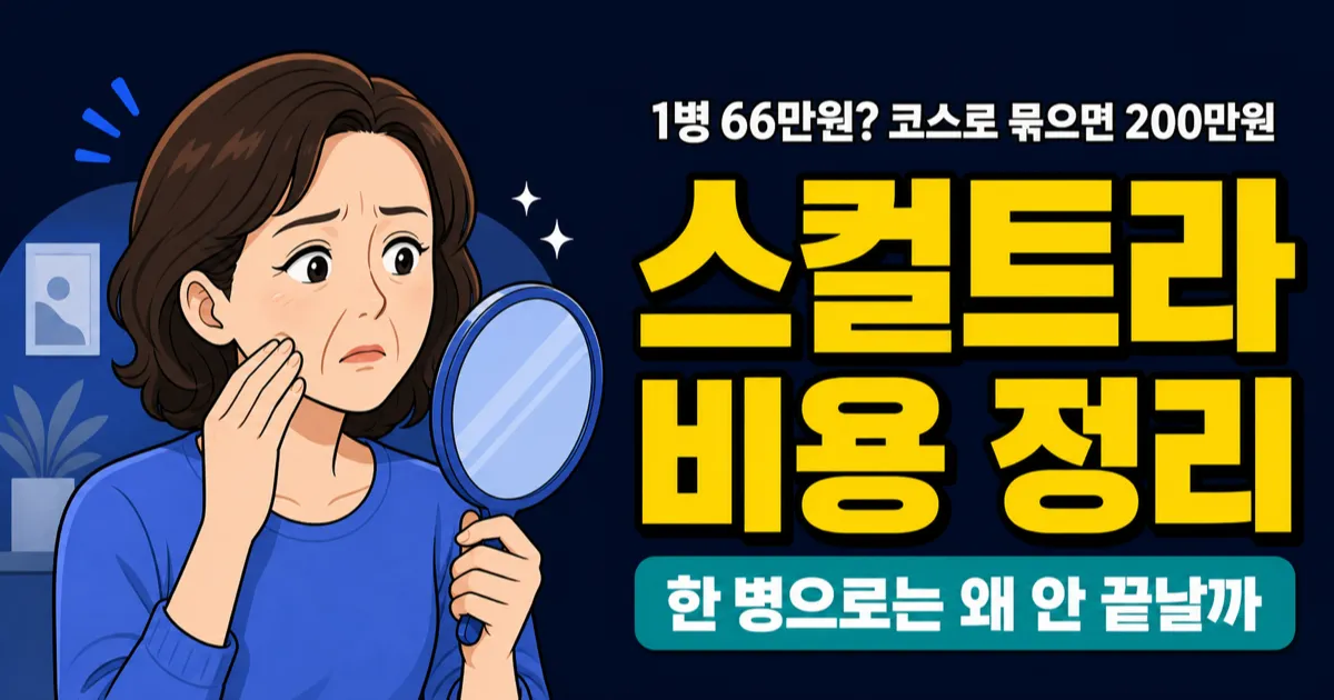 스컬트라 비용 정리 — 1병 단가와 전체 코스 총액 비교
