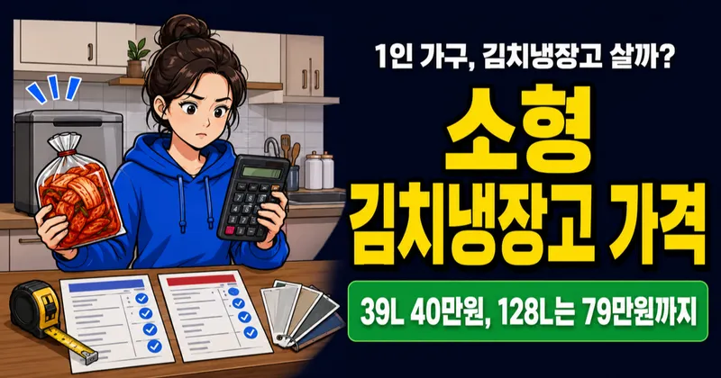 소형 김치냉장고 가격 40만 원 vs 79만 원, 1인 가구도 살까?