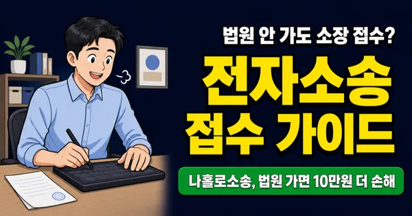 전자소송 인지대 10% 할인, 법원 안 가도 소장 접수된다는데 진짜일까?