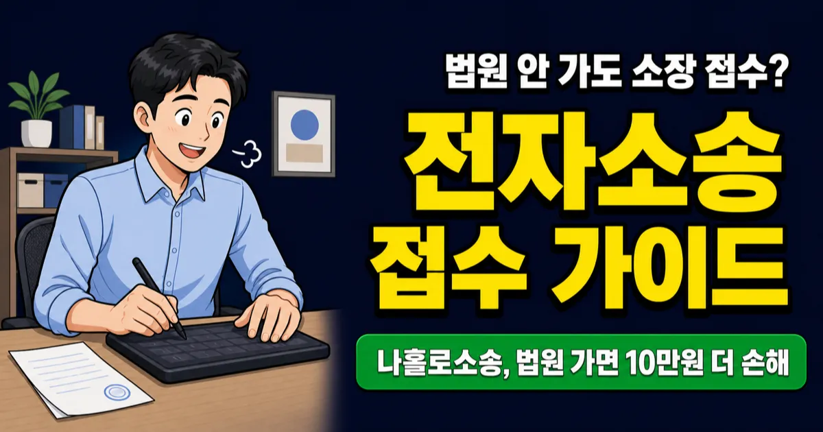 전자소송 인지대 10% 할인, 법원 안 가도 소장 접수된다는데 진짜일까?