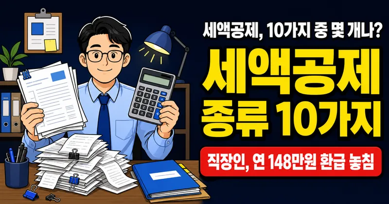 세액공제 종류 10가지, 몰라서 못 받는 환급금이 연 148만원?