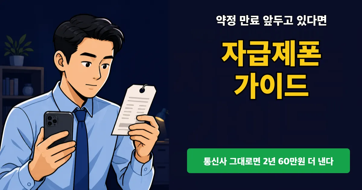 자급제폰, 2년 쓰면 60만원 아낀다? 통신사폰과 실제 비용 비교