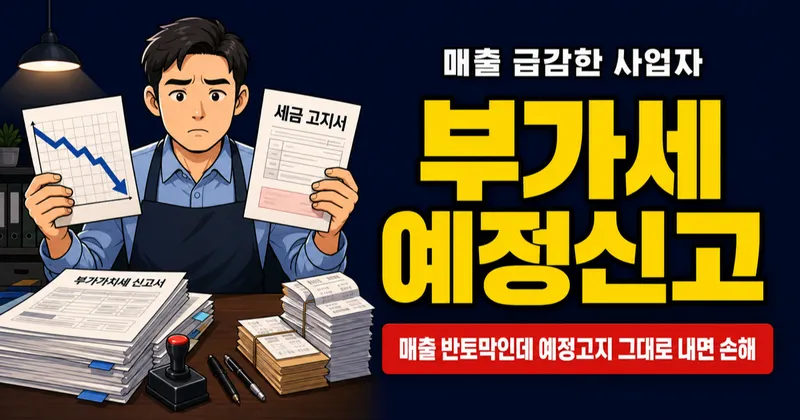 부가세 예정신고 vs 예정고지, 50만원 차이 날 수도 있다고?