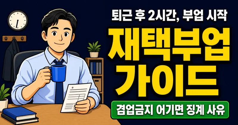 재택부업으로 월 50만원, 퇴근 후 2시간이면 가능하다고요?