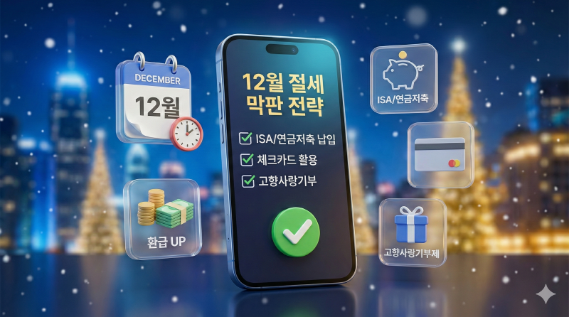 12월, 아직 늦지 않았다! 2026 연말정산 환급액 50만원 더 받는 막판 절세 전략
