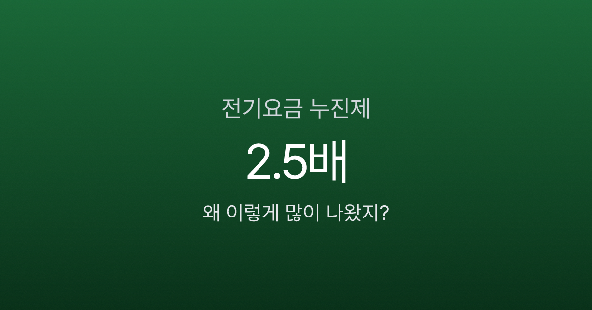 전기요금 누진제, 400kWh 넘으면 요금이 2.5배? 겨울철 폭탄 피하는 법