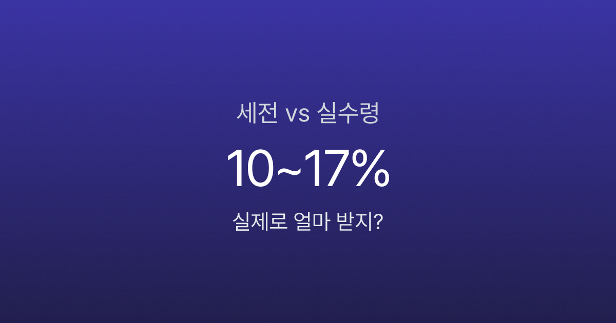 연봉 5000만원인데 실수령 355만원? 세전만 보고 이직하면 위험한 이유